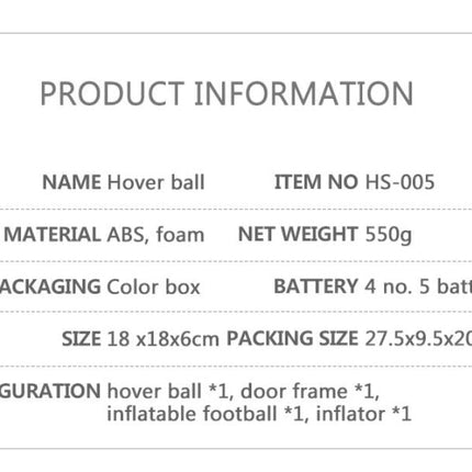 Kids Hover Soccer Toy Ball Set with LED Light - Go2buy Australia