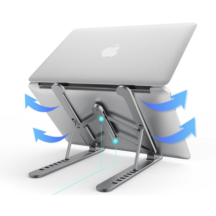 Laptop Foldable Stand Notebook Portable Macbook Aluminium Desk Holder - Go2buy Australia