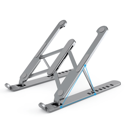 Laptop Foldable Stand Notebook Portable Macbook Aluminium Desk Holder - Go2buy Australia