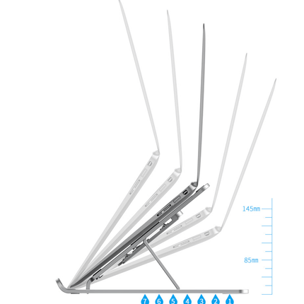 Laptop Foldable Stand Notebook Portable Macbook Aluminium Desk Holder - Go2buy Australia