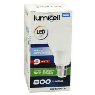 Lumicell B22 LED Bulb Light 9W Lamp 800 Lumens Energy Saving Globe Bulb - Go2buy Australia