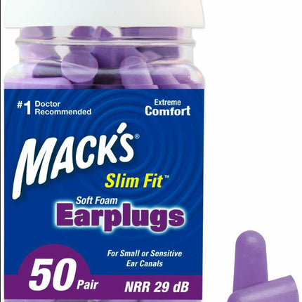 Mack's Ultra Soft Foam Earplugs 50 Pair Ear Plugs for Sleeping Snoring - Go2buy Australia