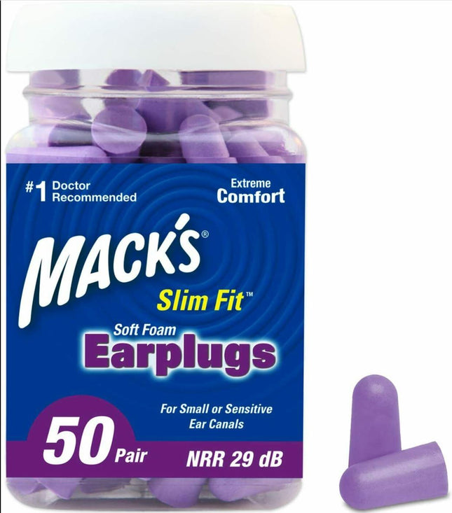 Mack's Ultra Soft Foam Earplugs 50 Pair Ear Plugs for Sleeping Snoring - Go2buy Australia