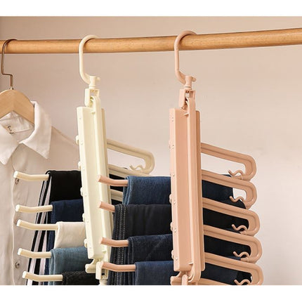 Magic Wonder Pants Hanger Space Saver Wardrobe Closet Organizer Rack Hook - Go2buy Australia