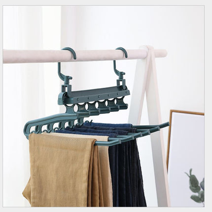 Magic Wonder Pants Hanger Space Saver Wardrobe Closet Organizer Rack Hook - Go2buy Australia