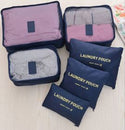 6PCS Travel Luggage Organizer Set Backpack Storage Pouches Suitcase Packing Bags(11 Colors Available)