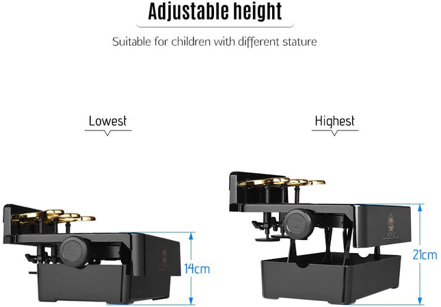 Piano Pedal Extender Bench for Kids Adjustable Height w/ 3 Foot Pedals - Go2buy Australia