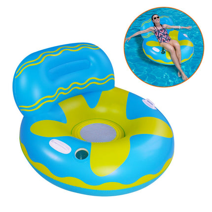 Pool Lounger Float Hammock Inflatable Rafts Swimming Pool Air Sofa Floating Chair Bed - Go2buy Australia