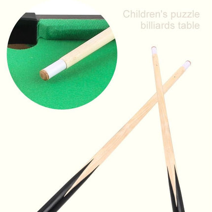 Pool Wooden Snooker Table Set Kids Tabletop Billiards Ball Rack Board Games (Large) - Go2buy Australia