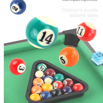 Pool Wooden Snooker Table Set Kids Tabletop Billiards Ball Rack Board Games (Large) - Go2buy Australia