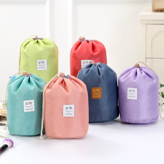 Portable Cylinder Multi - function Cosmetic Wash Travel Storage Bag Organizer - Go2buy Australia