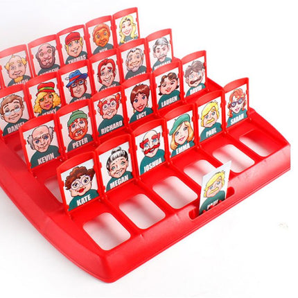 Portable Tabletop Who is It Board Guessing Game Kids Family School Toy - Go2buy Australia