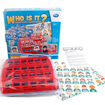 Portable Tabletop Who is It Board Guessing Game Kids Family School Toy - Go2buy Australia