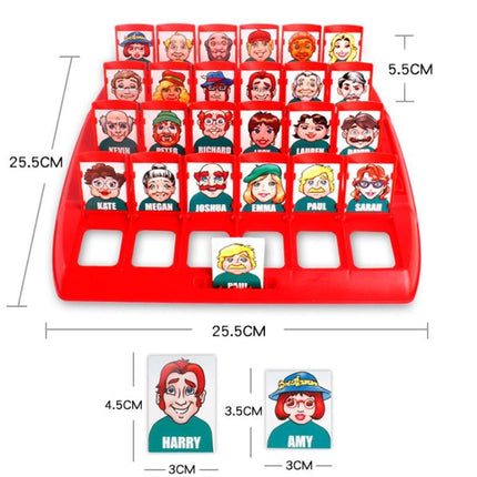 Portable Tabletop Who is It Board Guessing Game Kids Family School Toy - Go2buy Australia
