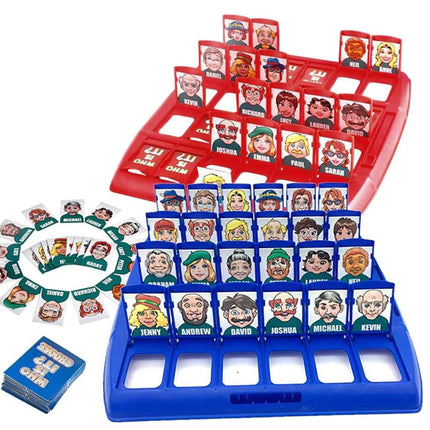 Portable Tabletop Who is It Board Guessing Game Kids Family School Toy - Go2buy Australia
