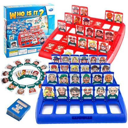 Portable Tabletop Who is It Board Guessing Game Kids Family School Toy - Go2buy Australia