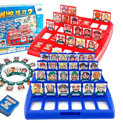 Portable Tabletop Who is It Board Guessing Game Kids Family School Toy - Go2buy Australia