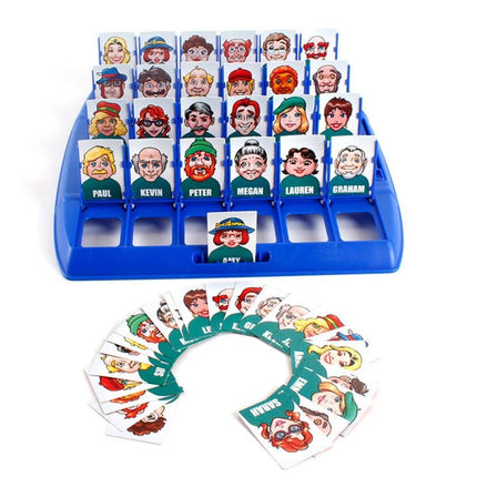 Portable Tabletop Who is It Board Guessing Game Kids Family School Toy - Go2buy Australia