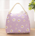 Insulated Daisy Lunch Bag Tote Container For Women Kids Office Work School (6 Colors Available)