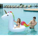 2 Sizes Inflatable Pool Float Swim Ring Unicorn