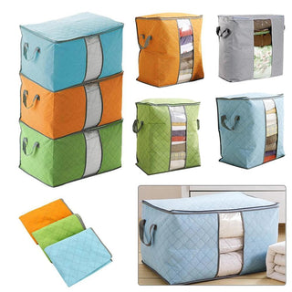 Buy random Clothes Quilt Blanket Storage Bag Nonwoven Fabric Organizer