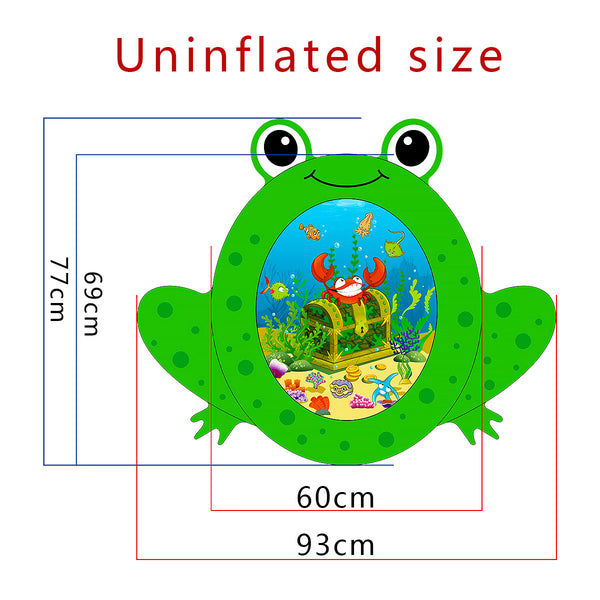 Inflatable Frog Premium Play mat Tummy time Water Toys for Babies and Toddlers 70*83cm