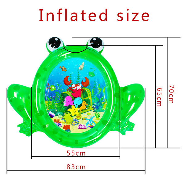 Inflatable Frog Premium Play mat Tummy time Water Toys for Babies and Toddlers 70*83cm