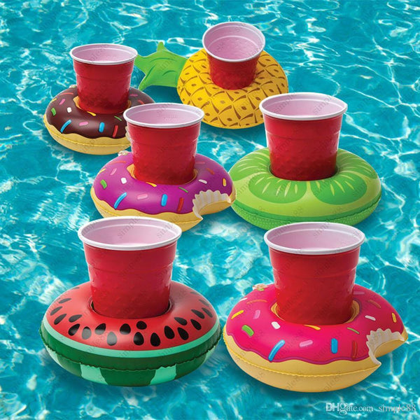 Inflatable Fruit Drink Cup Holder Float For Party