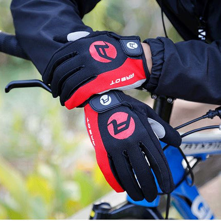 Red Arbot Cycling Bicycle Bike Full Finger Antiskid Touch Sscreen Breathabl Gloves - Go2buy Australia