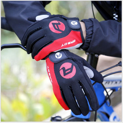 Red Arbot Cycling Bicycle Bike Full Finger Antiskid Touch Sscreen Breathabl Gloves - Go2buy Australia