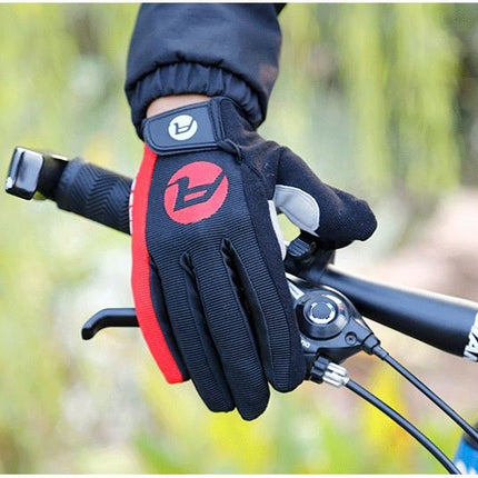 Red Arbot Cycling Bicycle Bike Full Finger Antiskid Touch Sscreen Breathabl Gloves - Go2buy Australia
