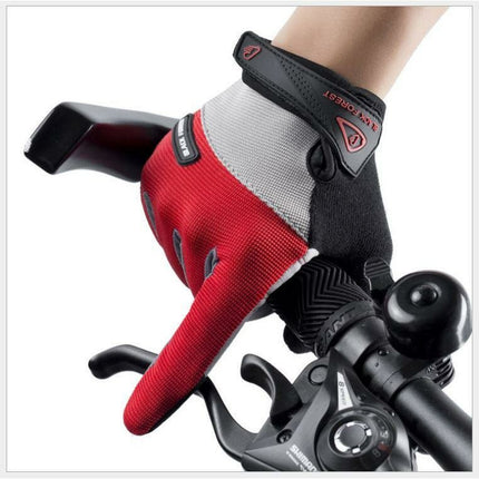 Red Forest Cycling Bicycle Bike Full Finger Antiskid Touch Sscreen Breathabl Gloves - Go2buy Australia