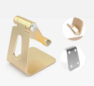 Buy gold Z4 Aluminum Alloy Rotary Flexible Table Bracket Mobile Phone Stand Holder Bracket