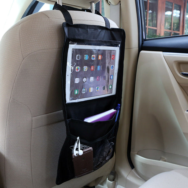 Back Car Seat Hanging Organizer iPad Holder Storage Waterproof Travel Bag Pocket