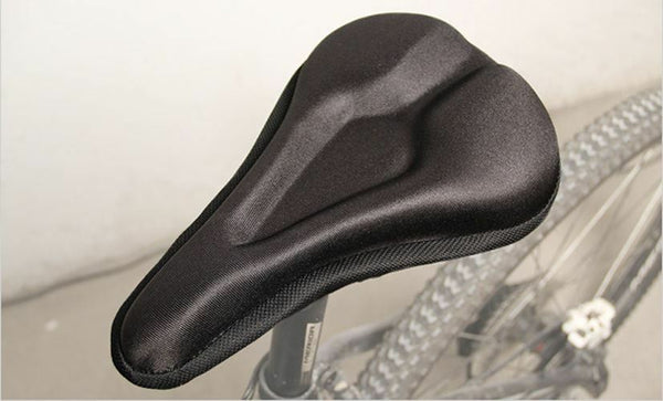 3D Silicone Gel Cycling Seat Cushion Bike Saddle Pad Memory Foam Soft Cover