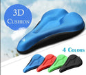 3D Silicone Gel Cycling Seat Cushion Bike Saddle Pad Memory Foam Soft Cover