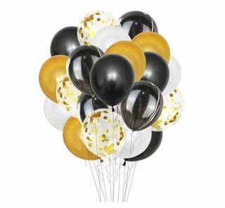 Buy black 20pcs set 12" Confetti Latex Balloons Wedding Party Baby Shower Birthday Decor