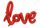 40" Handwriting LOVE Foil Balloons Wedding Proposal Marriage Decor Rose Gold Red