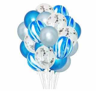 Buy blue 20pcs set 12" Confetti Latex Balloons Wedding Party Baby Shower Birthday Decor