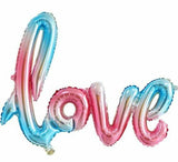 40" Handwriting LOVE Foil Balloons Wedding Proposal Marriage Decor Rose Gold Red