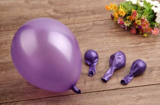 Buy light-purple 100pcs Ultra Thick 2.2g Bulk 25cm/10" Helium Latex Balloons Party Wedding Birthday