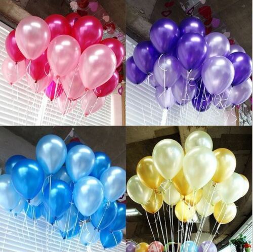 100pcs Ultra Thick 2.2g Bulk 25cm/10" Helium Latex Balloons Party Wedding Birthday