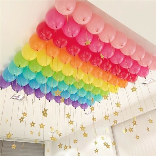 100pcs Ultra Thick 2.2g Bulk 25cm/10" Helium Latex Balloons Party Wedding Birthday