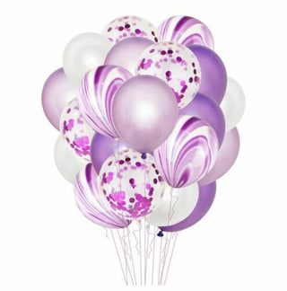 Buy purple 20pcs set 12" Confetti Latex Balloons Wedding Party Baby Shower Birthday Decor