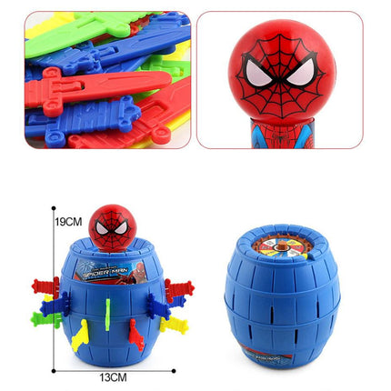 Spider - Man Bucket Toy Lucky Stab Pop Up Game Intellectual Game for Kids Baby Gifts - Go2buy Australia