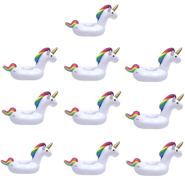 Inflatable Unicorn Drink Cup Holder Float For Party