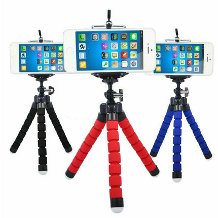 Universal Flexible Mini Octopus Tripod Bracket Mobile Camera Holder Mount (3pcs Mix Colors) - Go2buy Australia