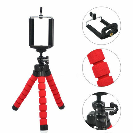 Universal Flexible Mini Octopus Tripod Bracket Mobile Camera Holder Mount (3pcs Mix Colors) - Go2buy Australia
