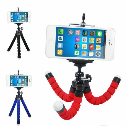 Universal Flexible Mini Octopus Tripod Bracket Mobile Camera Holder Mount (3pcs Mix Colors) - Go2buy Australia