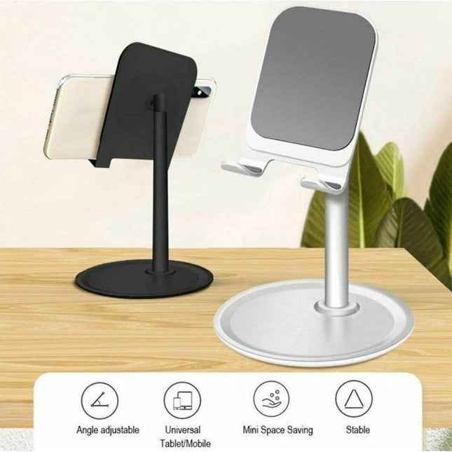 Universal Mobile Adjustable Holder Tablet Desk Top Stand Aluminium iPhone Mount K1 - Go2buy Australia